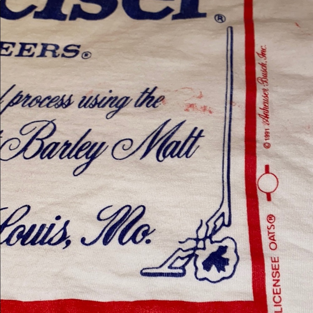 Vintage 1991 Budweiser king of Beers T-shirt. L - Picture 6 of 8